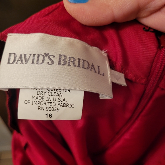 David's Bridal Bridesmaids 2 piece Size 16 - Picture 6 of 7